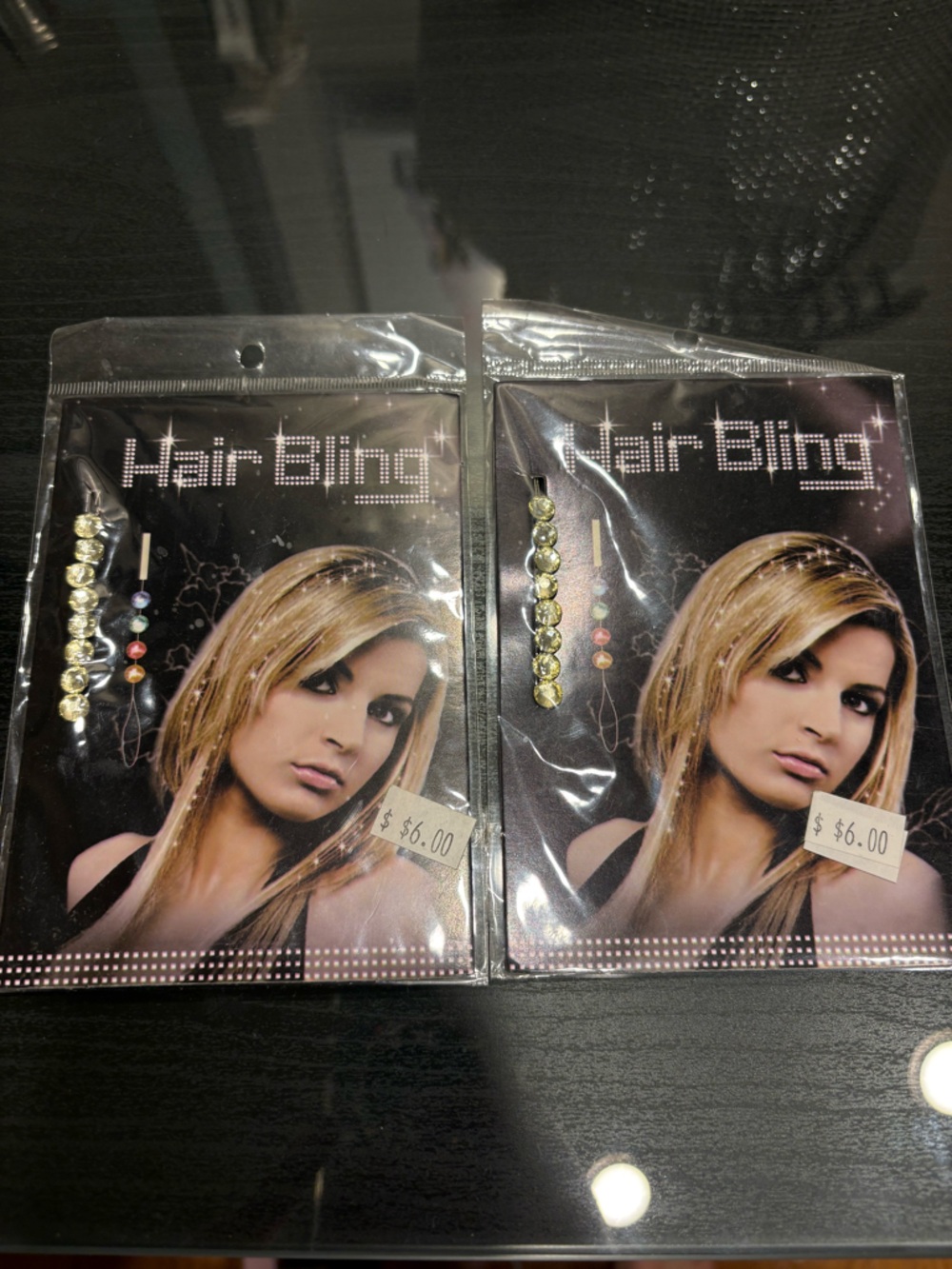 Rhinestone Hair Bling Clip - clear